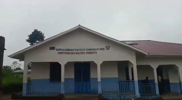 ISIS, Central African organization ADF members are executing civilians using a rocket launcher (without firing the rocket).